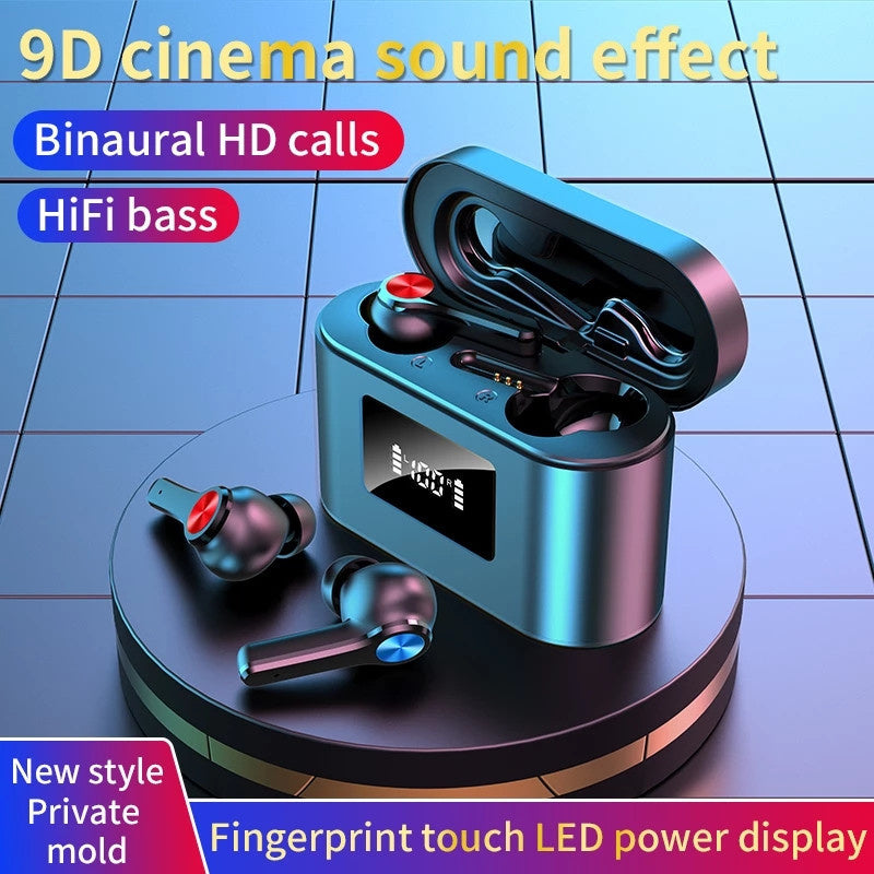 T29 TWS Bluetooth 5.0 Wireless Headset 9D Stereo Touch Headphones IP54 Waterproof Built-In Mic Earbuds with 2200mAh Charging Case T29 TWS Bluetooth 5.0 Wireless Headset 9D Stereo Touch Headphones IP54 Waterproof Built-In Mic Earbuds with 2200mAh Charging Case